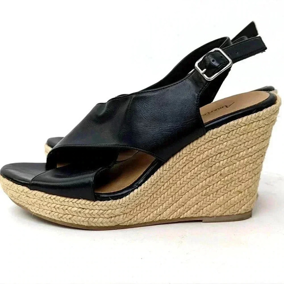 AE Outfitters Platform Espadrille Wedge Sandals - 8.5 - Picture 6 of 11